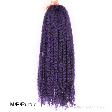 2020 Wholesale Price  Afro Kinky Marley Braids Hair Twist Crochet Braids Hair 20 ''  Synthetic Braiding Hair Brown Bug Grey